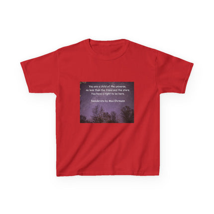 Kids Tee – “Child of the Universe” Quote – Heavy Cotton™