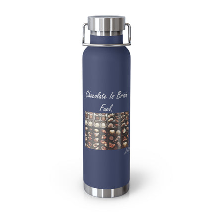 Motivational Chocolate Fuel Bottle - 22oz Insulated Flask for Chocolate Lovers