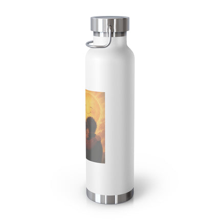22oz Vacuum Bottle — 'Sometimes You Need A Hug' Sunset Design