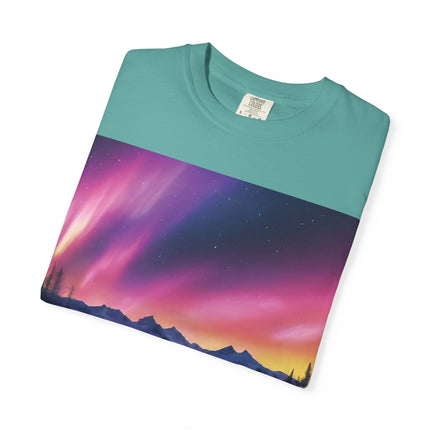 Aurora Lake T-Shirt — Northern Lights Landscape Tee