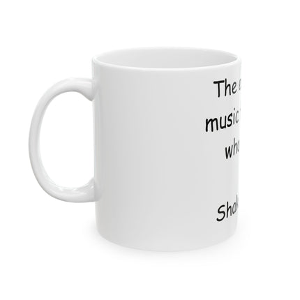 Ceramic Mug – “Earth Has Music” Shakespeare Quote – 11oz