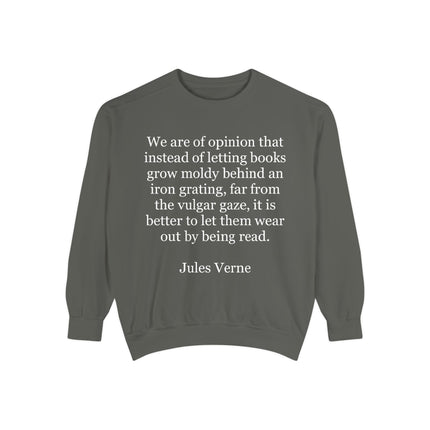 Jules Verne Quote Sweatshirt — Literary Quote Crewneck for Book Lovers