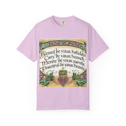 Blessed Be Your Holiday Unisex Garment-Dyed T-Shirt