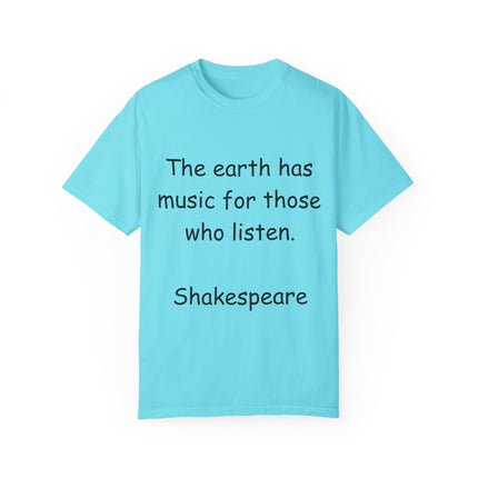 Shakespeare Quote Tee – Unisex Garment-Dyed Literary Shirt