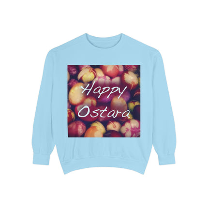 Happy Ostara Unisex Garment-Dyed Sweatshirt