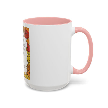 Autumn Leaves Quote Mug — William Wordsworth Fall Coffee Cup (11/15oz)