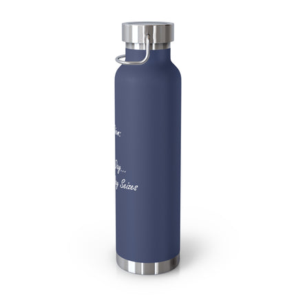 Inspirational Copper Vacuum Insulated Bottle - 22oz | 'Carpe Diem: Seize the Day'
