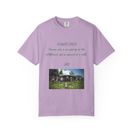 Flower Child Unisex Garment-Dyed T-Shirt – Vintage Inspiration for Free Spirits