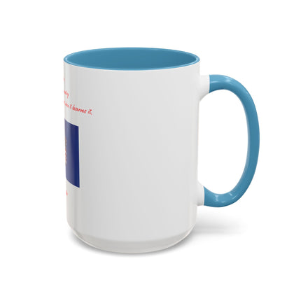 American Flag Accent Coffee Mug — Patriotic Quote by Mark Twain, 11/15oz