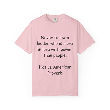 Inspirational Unisex T-shirt with Native American Proverb