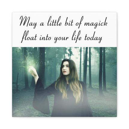 Magick in the Forest Matte Canvas Wall Art — "May a little bit of magick float into your life today"