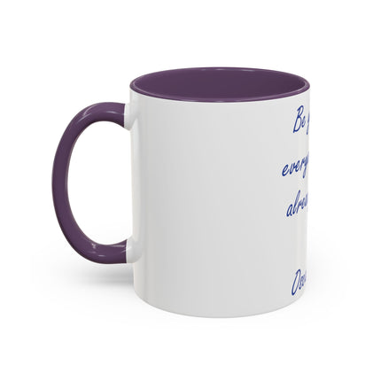 Inspirational Accent Mug – Oscar Wilde Quote, 11oz Ceramic Gift