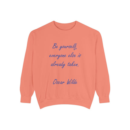 Inspirational Quote Sweatshirt: 'Be Yourself'