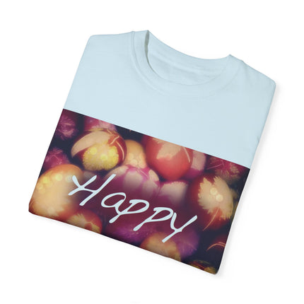 Ostara Celebration Tee – Unisex Garment-Dyed Shirt with Egg Motif