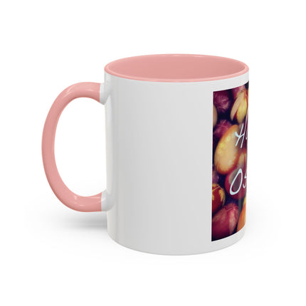 Ostara Coffee Mug – "Happy Ostara" Accent Easter Spring Floral Mug (11/15oz)