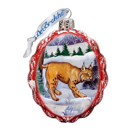 Bobcat Mercury Glass Ornament by G. DeBrekht - Wildlife Holiday Decor - 771034-4