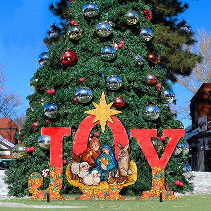 Joy Outdoor Nativity Set  by G. DeBrekht - Nativity Holiday Décor - 8121454F-S3L-1
