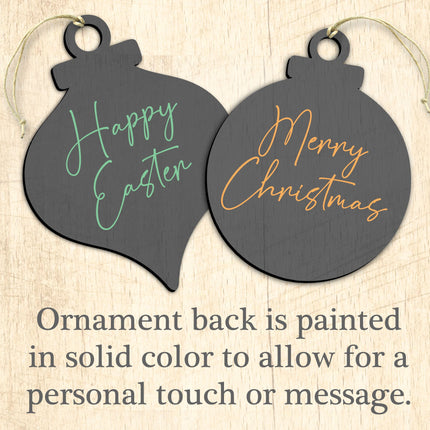 Classic Halloween Wooden Ornaments Set of 3 by G. DeBrekht - Christmas Décor - 8100084S3-3