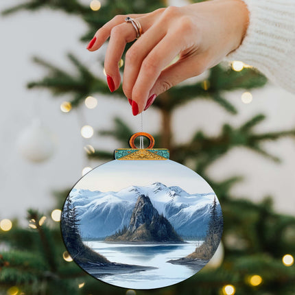 The Magic of Alaskan Nature Wooden Ornaments by G.Debrekht - Wildlife Holiday Decor - 870078-3