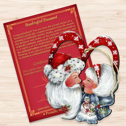 Merry Kissmas! Wooden Ornaments by Jamie Mills-Price - Christmas Decor - 8457514-3