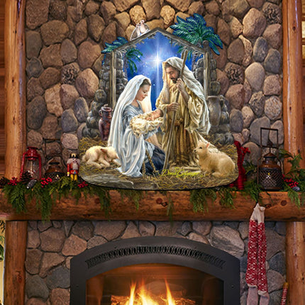 Glory to God Nativity Door Decor by D. Gelsinger - Nativity Holiday Decor - 8461010H-1722-3