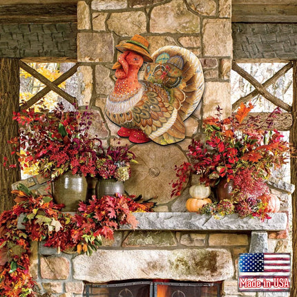 Thanksgiving Tom the Turkey Halloween Door Decor by G. DeBrekht - Thanksgiving Halloween Decor - 8158904H-1