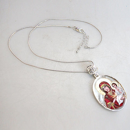Lady of Light Silver-Plated Mother of Pearl Necklace Jewelry - 43029-3