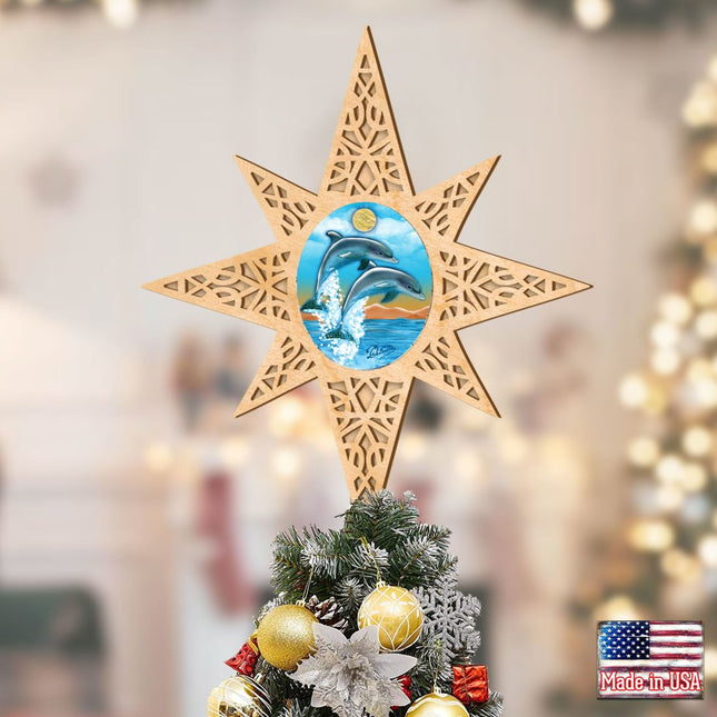 Sea Life Coastal Tree Topper by G. DeBrekht - Coastal Holiday Decor - 89498-0
