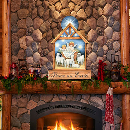 Angels Nativity Wall and Door Decor by Susan Winget - Nativity Holiday Decor - 8471111H-SW-2
