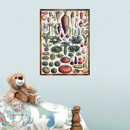Root Vegetables Wall Decor - Kids room - ABC 123 Kids - Homeschool I Educational Poster - Art for kids - Vegetables - Classroom Decor 310226-1
