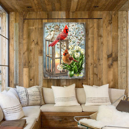 House Birds Wooden Wall Art by D. Gelsinger - Nature Wildlife Decor - 95670B-DG-4