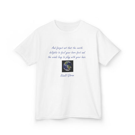 Eco Kids Tee with Khalil Gibran Quote | Earth Day Style