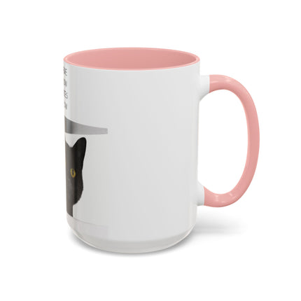 ‘Only Meow’ 15oz Accent Mug – Whimsical Cat Quote for Daily Calm