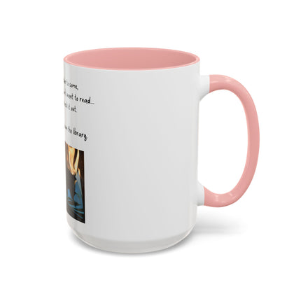 Book Lover Coffee Mug — "You Don’t Have to Burn Down the Library" Accent Mug