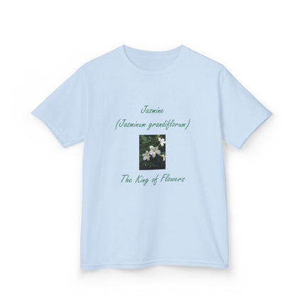 Jasmine Kids Tee – King of Flowers, Heavy Cotton