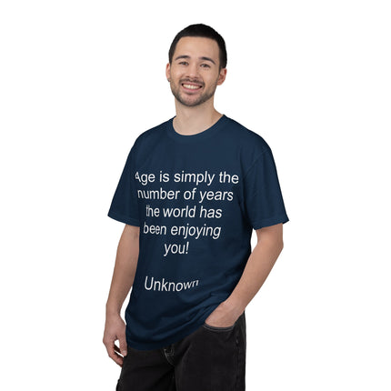 Age Is Simply The Number Tee — Inspirational Quote T-Shirt