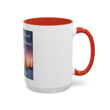 Coffee Mug — "All I Want for Christmas Is Peace" Holiday Peaceful Winter Scene
