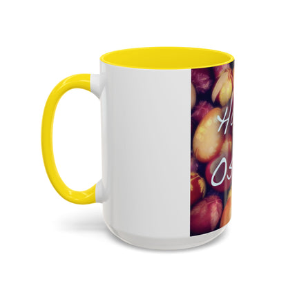 Ostara Celebration Mug – 15oz Accent Cup with Colored Egg Design