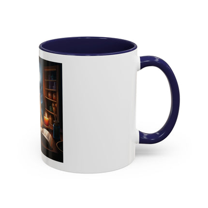 Moonlit Witch Cats Coffee Mug — Gothic Cat Magic Tea Cup (11/15oz)