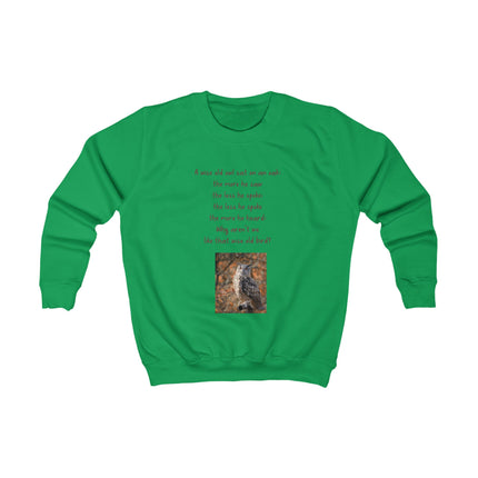 Kids Sweatshirt — Cute Owl Quote Graphic Crewneck