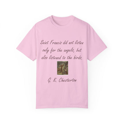 Spiritual Tee – Honoring Saint Francis – Eco-Friendly Unisex