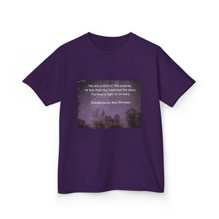Kids Tee – “Child of the Universe” Quote – Heavy Cotton™