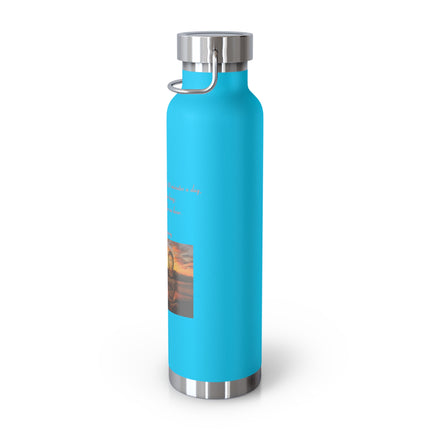 Inspirational Quote Bottle – 22oz Copper Flask for Mindful Living