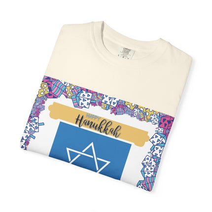 Hanukkah Unisex Garment-Dyed T-Shirt - Celebrate the Festival of Lights