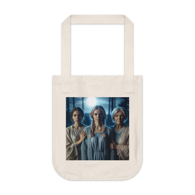 Triple Goddess Tote – Organic Canvas Bag for Mystical Sisters