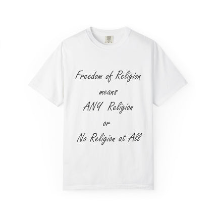 Freedom of Religion Unisex T-Shirt - Comfortable & Statement-Making Tee for All Beliefs