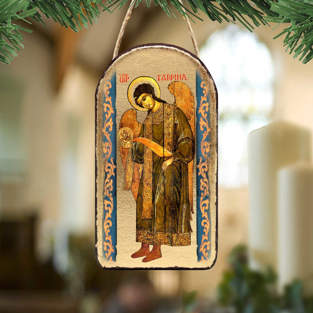 Saint Gabriel Archangel Religious Christian Sacred Icon Ornament - Inspirational Icon Decor - 87041-0