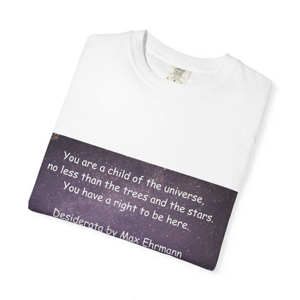 Unisex Inspirational T-Shirt - "You Are a Child of the Universe" Design