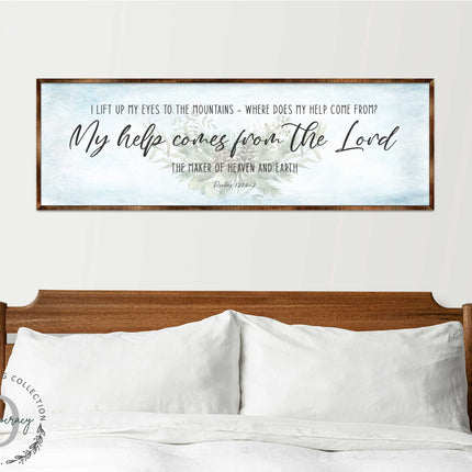 My Help Comes From the Lord - PSALM 121 - Bible Art - Wooden Wall Art - Bible Quotes - Wall Hanging - 310315-3