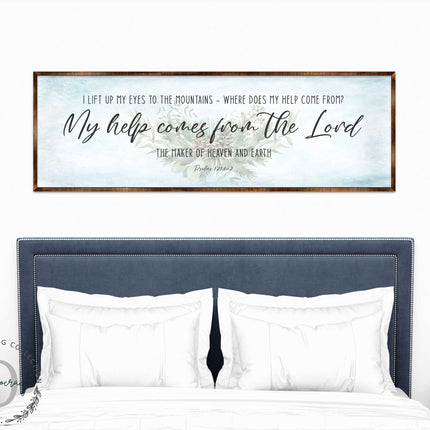 My Help Comes From the Lord - PSALM 121 - Bible Art - Wooden Wall Art - Bible Quotes - Wall Hanging - 310315-0